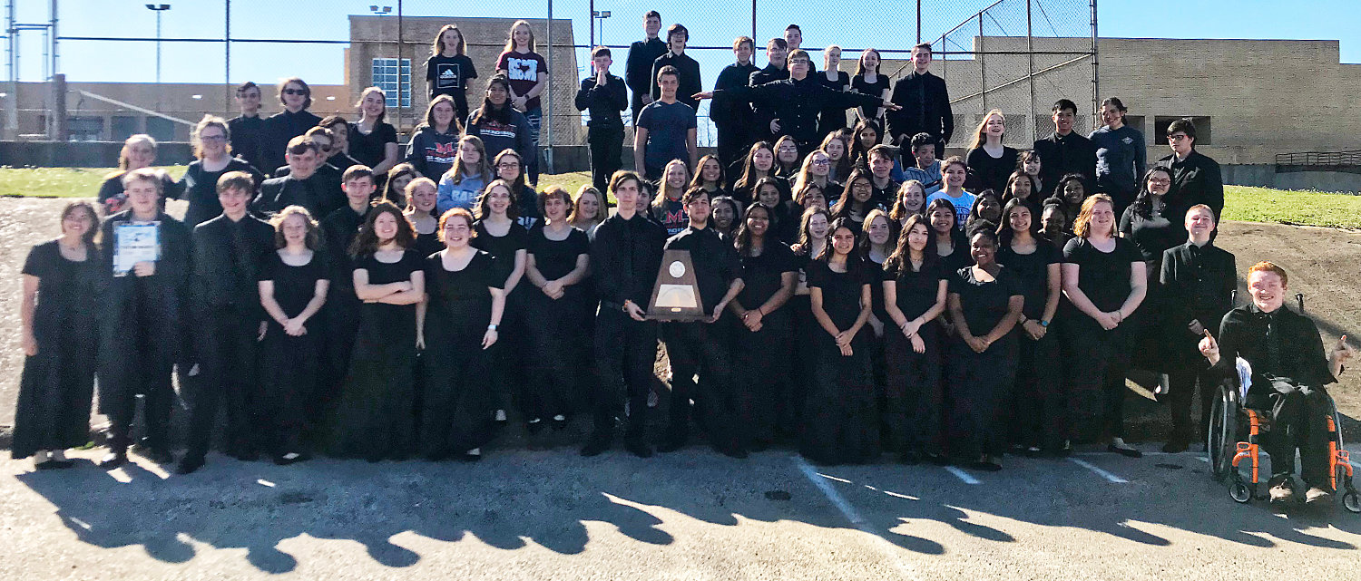 The Mineola High School band won the UIL Sweepstakes Award for the seventh consecutive year recently.